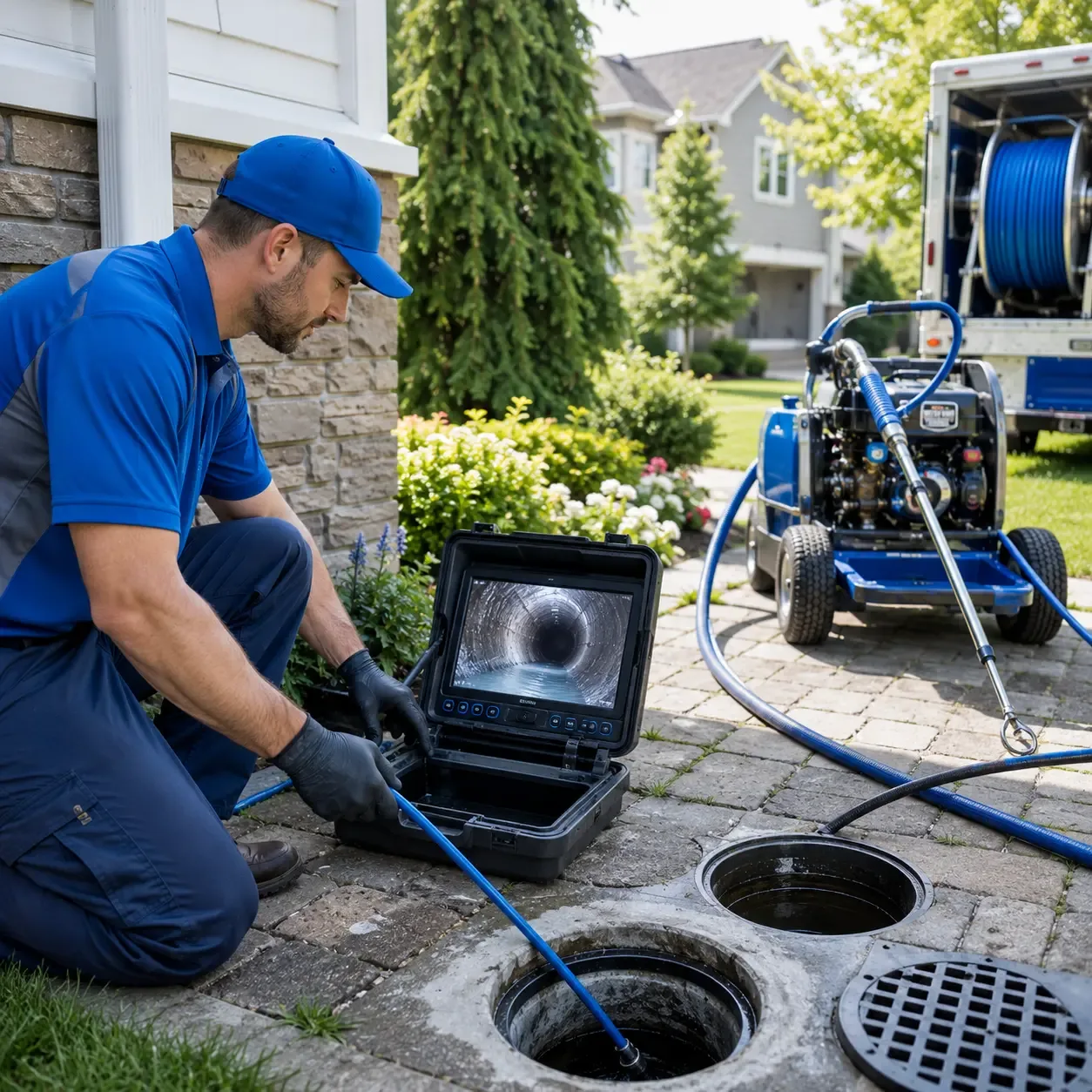 Outdoor drain cleaning professionals serving Clay, KY