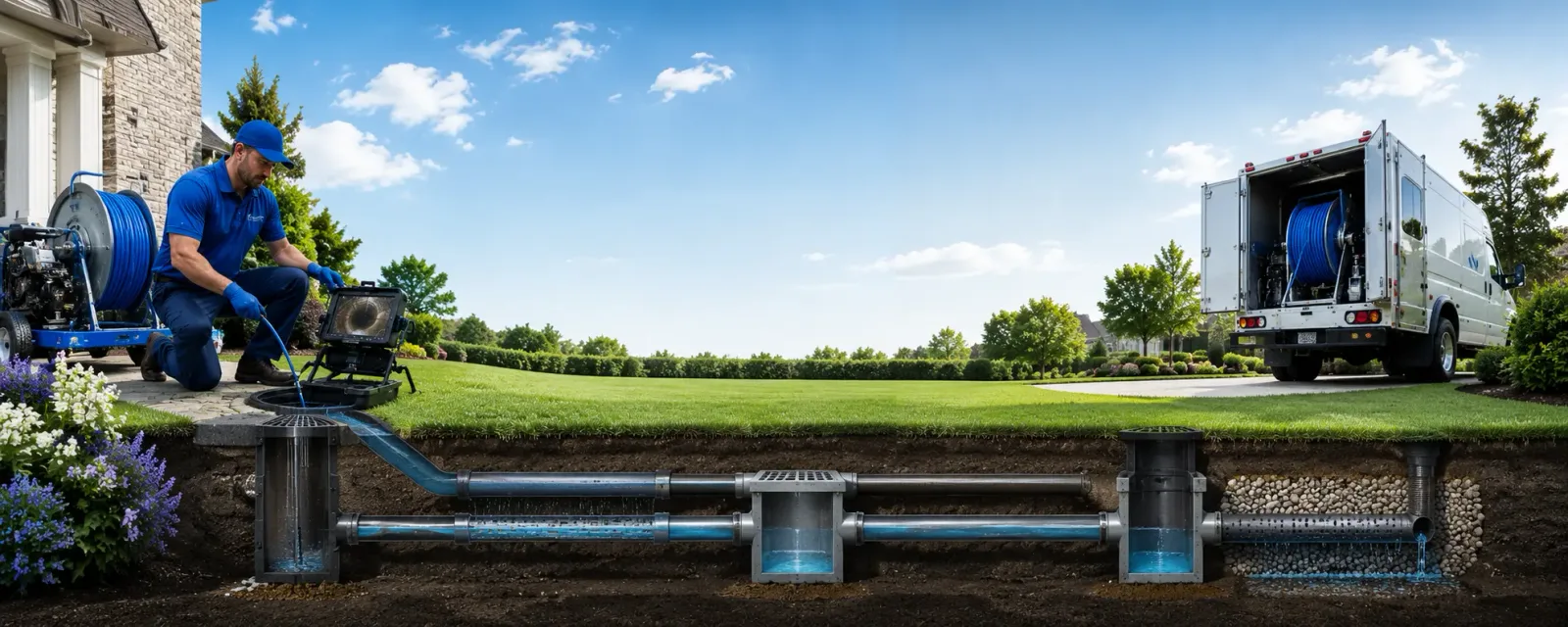 Outdoor drain cleaning information for Clay, KY